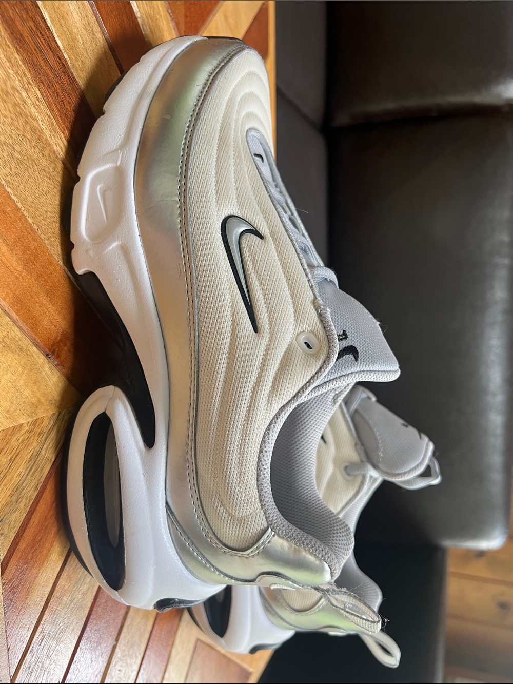 Nike Light Gray Mesh Air Sneakers